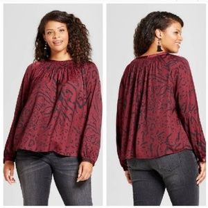AVA&VIV Long Sleeve Blouse